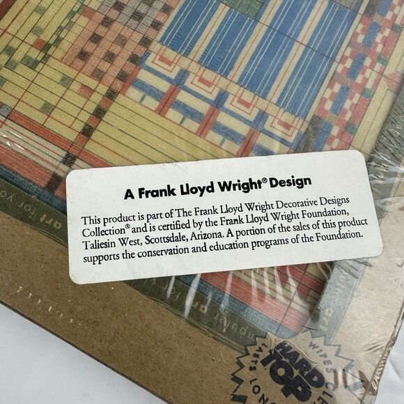 VTG Frank Lloyd Wright Architect Mouse Pad Old Fashioned Window Design 1995 New - Picture 2 of 5